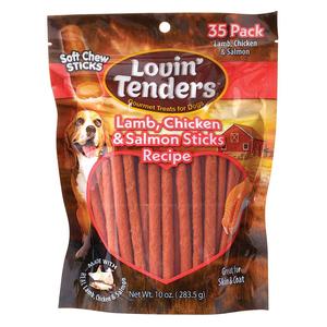 Lovin' Tenders Lamb, Chicken and Salmon Sticks Dog Treats  Specialty Products
